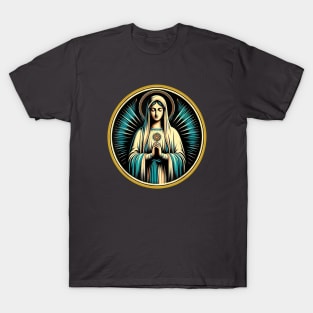 Our Lady of Fatima Rosary Prayer Holy Blessed Mary Catholic T-Shirt